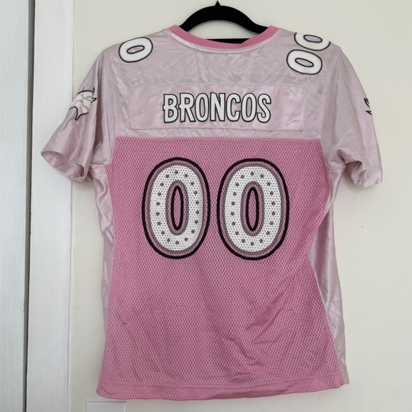NFL Denver Broncos pink mesh v-neck jersey - Picture 6 of 9